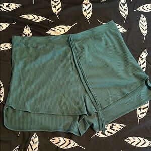 SHEIN High Waist Green Athletic Shorts